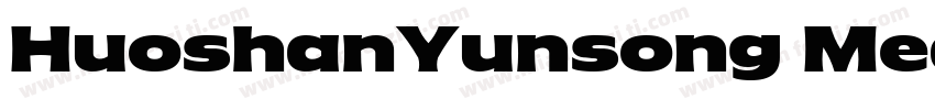 HuoshanYunsong Medi字体转换